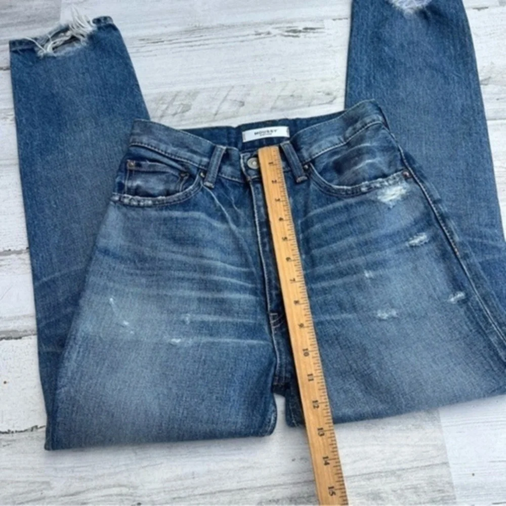 $360 MOUSSY Vintage Denim MV LATROBE Distressed Blue Jeans 25‎ Made In Japan